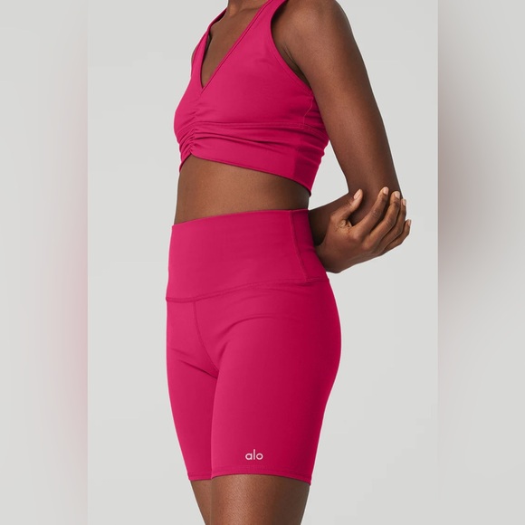 Alo 7” High-Waist Biker Short M - Picture 1 of 8